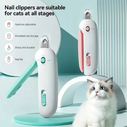 Professional Pet Nail Clippers with Adjustable Hole For Cats & Dogs