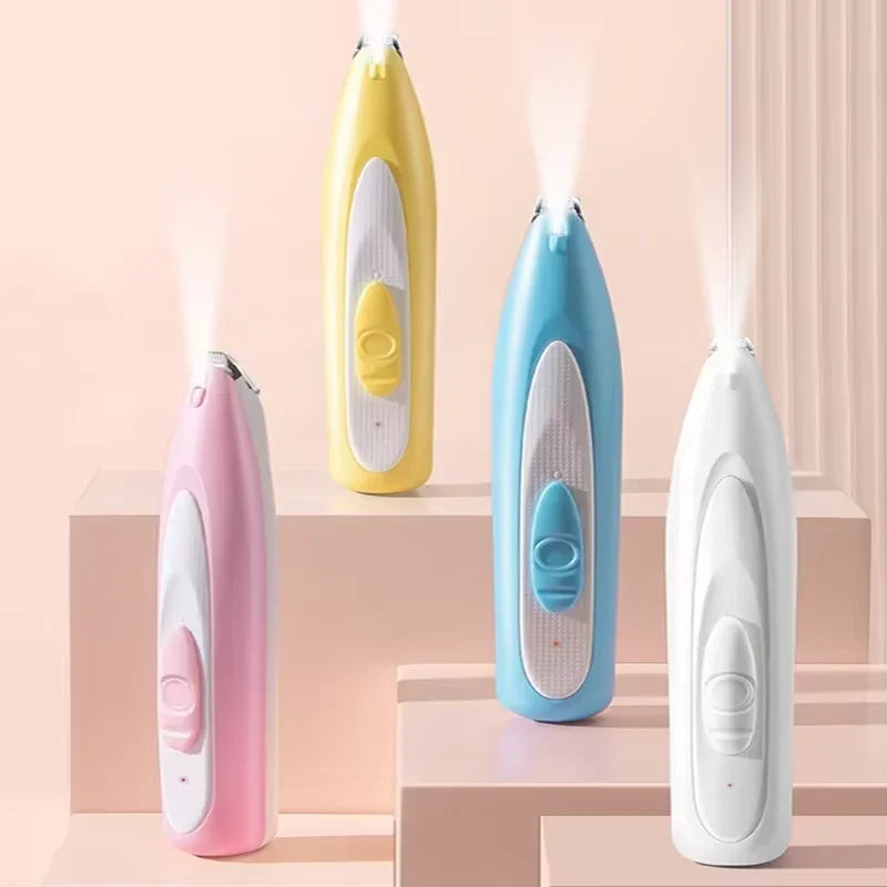 Professional Rechargeable Dog Cat Electric Paw Clippers Low Noise Pet Paw Hair Trimmer