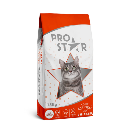 Prostar Adult Cat Dry Food Chicken Flavor 15kg