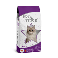Prostar Adult Dry Cat Food Salmon Flavored for Sterilized Cats 15kg