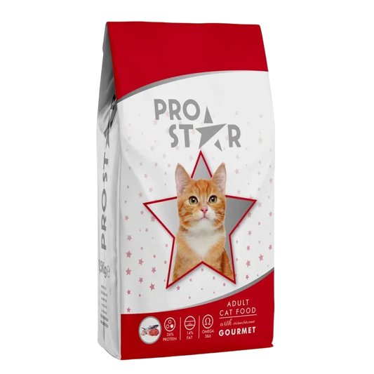 Prostar Adult Cat Food Gourmet 1kg Inside 200g Free