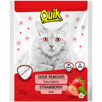Quik Odor Remover Cat Litter Deodorize Strawberry Flavour 25g