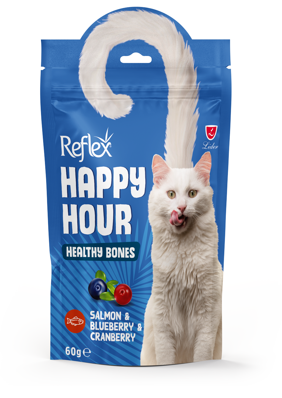Reflex Happy Hour Healthy Bones Adult Cat Treats 60g
