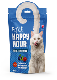 Reflex Happy Hour Healthy Bones Adult Cat Treats 60g