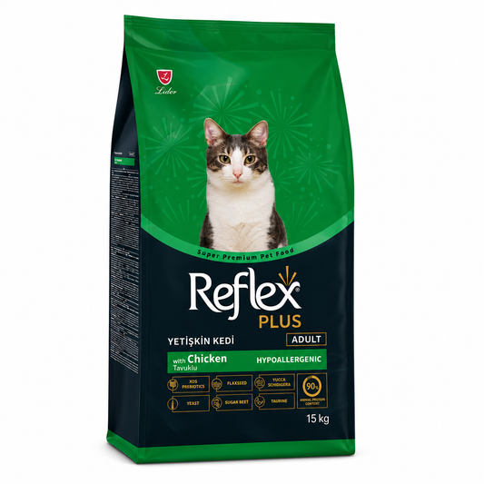 Reflex Plus Adult Dry Cat Food Chicken 15Kg