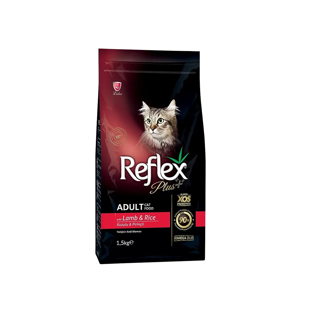 Reflex Plus Adult Dry Cat Food Lamb & Rice 1.5kg