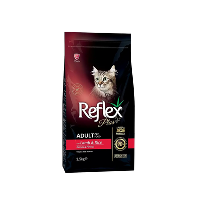 Reflex Plus Adult Dry Cat Food Lamb & Rice 1.5kg