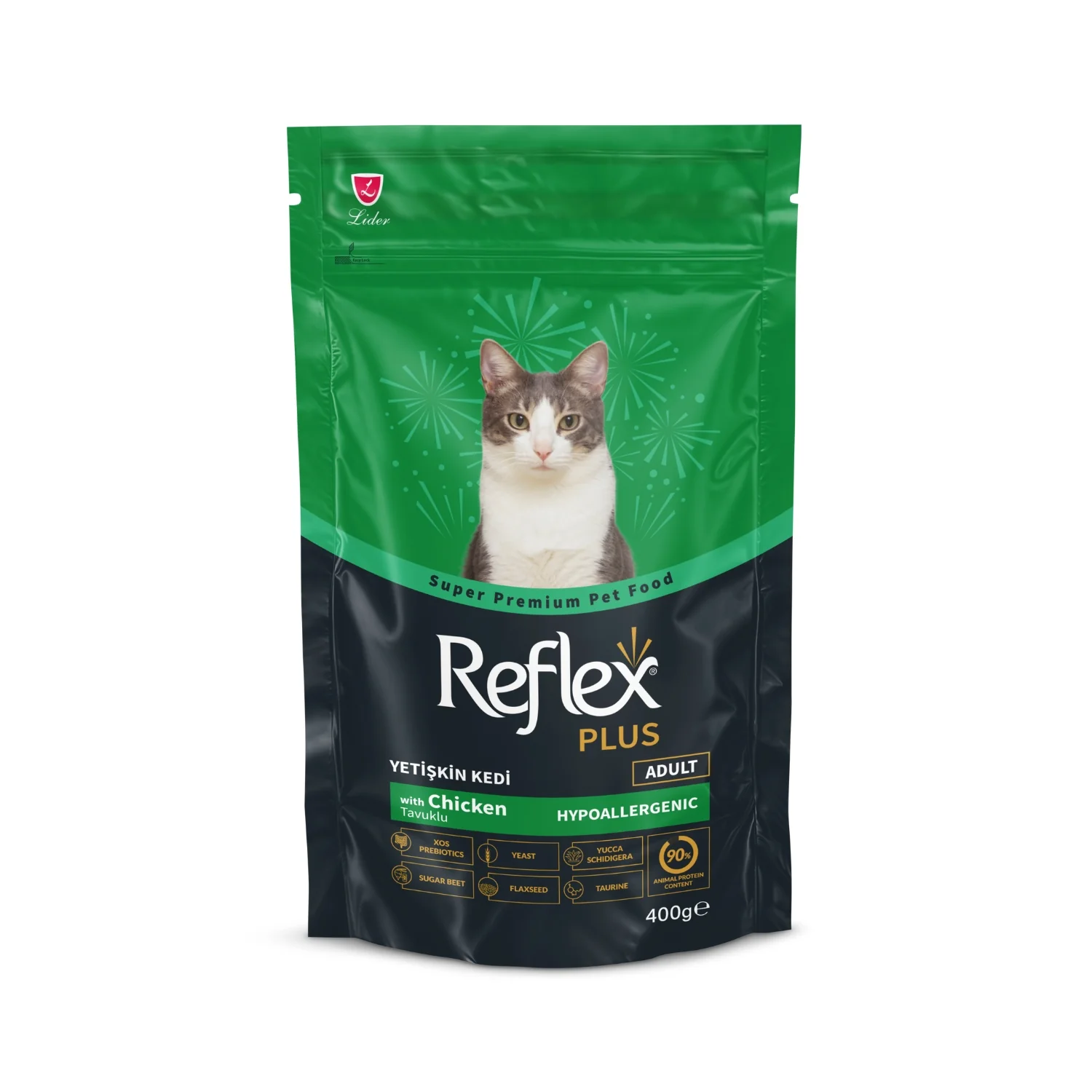 Reflex Plus Adult Dry Cat Food With Chicken Dry Cat Food 400g