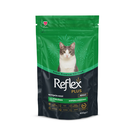 Reflex Plus Adult Dry Cat Food With Chicken Dry Cat Food 400g