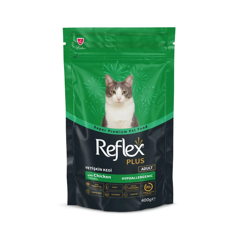 Reflex Plus Adult Dry Cat Food With Chicken Dry Cat Food 400g