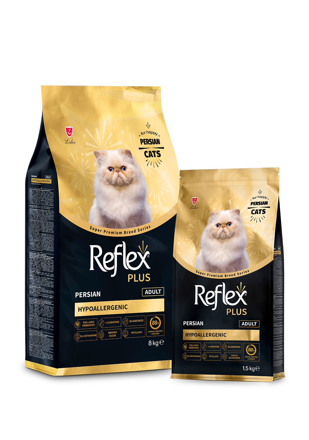 Reflex Plus Hypoallergenic Persian Adult Cat Food 8kg