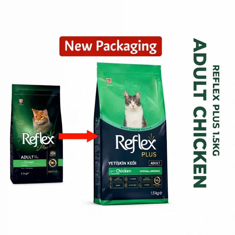 Reflex Plus Adult Dry Cat Food with Chicken 1.5kg