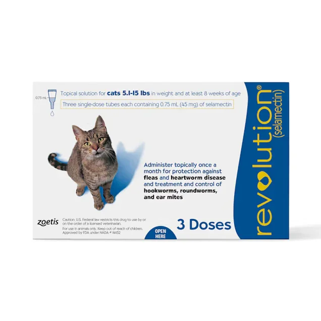 Revolution Topical Solution for Cats and Rabbits Weighing 2.6-7.5kg