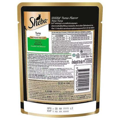 Sheba Premium Loaf Fine Wet Cat Food for Adult in Tuna 70g