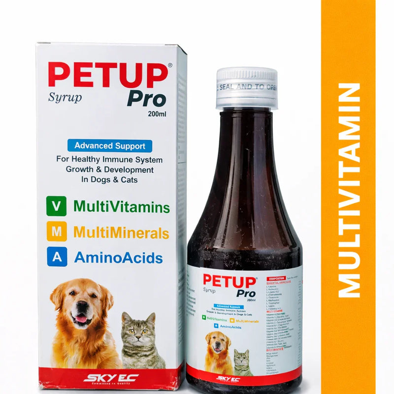 SKYEC Petup Pro Syrup for Cats & Dogs Pet Health Supplements 200 ml