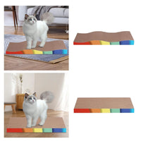 Cat Scratcher Board Durable Scratch Board for Cats & Kittens | Eco-Friendly, Non-Toxic Material Wavy Surface 65Cm