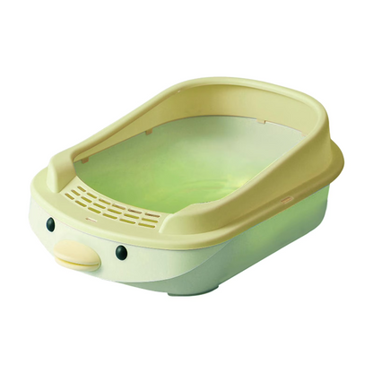 Small Portable Open-Top Kitten Litter Tray (Up to 3 Months) – Stain Resistant, 43cm