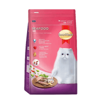 SmartHeart Adult Cat Dry Food Seafood - 3Kg (Adult)