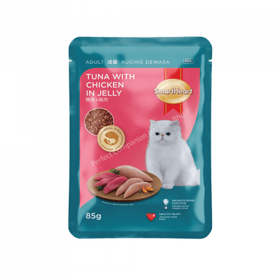 SmartHeart Cat Pouch - Tuna With Chicken In Jelly (85g)