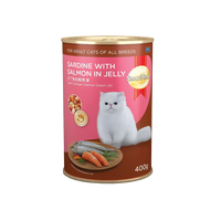 SmartHeart Cat Can Food Sardine with Salmon in Jelly 400g
