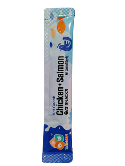 Taido Pet Vet Coach Chicken & Salmon Cat Treat Snacks 15g