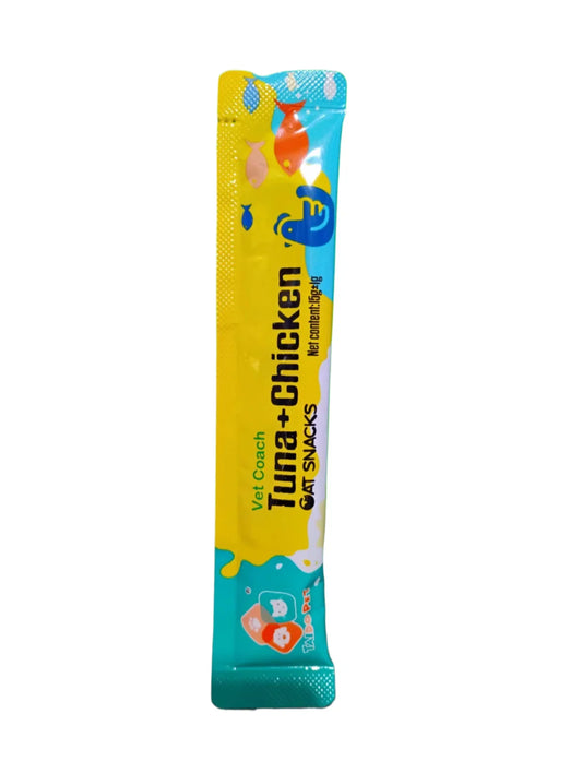 Taido Pet Vet Coach Tuna & Chicken Cat Treat Snacks 15g
