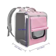 Transparent Plastic Bag Pet Carrier Backpack - Breathable Space Capsule Design for  Cats, Portable Outdoor Travel Bag