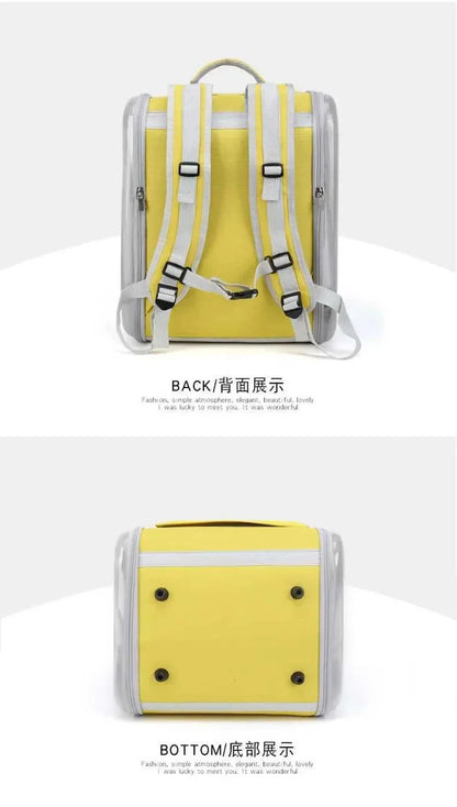 Transparent Plastic Bag Pet Carrier Backpack - Breathable Space Capsule Design for  Cats, Portable Outdoor Travel Bag