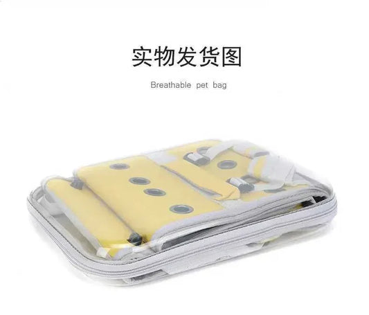 Transparent Plastic Bag Pet Carrier Backpack - Breathable Space Capsule Design for  Cats, Portable Outdoor Travel Bag