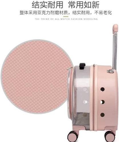 Trolley Case Transparent Bag Air Box Dog Going Out Pet Backpack Portable Bubble Box