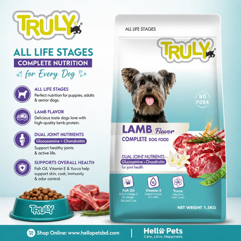 Truly All Life Stages Dry Dog Food Lamb 1.5kg