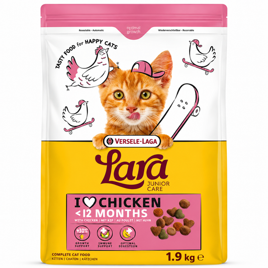 Versele Laga Lara Junior Care Dry Cat Food with Chicken 1.9kg