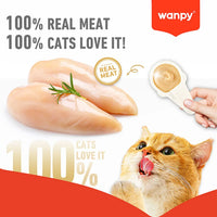 Wanpy Lickable Creamy Spoon Cat Treat Salmon 16gm 1pcs