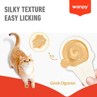Wanpy Lickable Creamy Spoon Cat Treat Salmon 16gm 1pcs