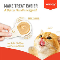 Wanpy Lickable Creamy Spoon Cat Treat Salmon 16gm 1pcs