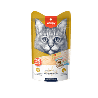 Wanpy Cat Creamy Lickable Treat Assorted Flavour 14GX25 (350gm)