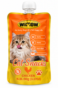 WiMOW Chicken Cat Snacks meat Past 90g – Grain Free Cat Treat