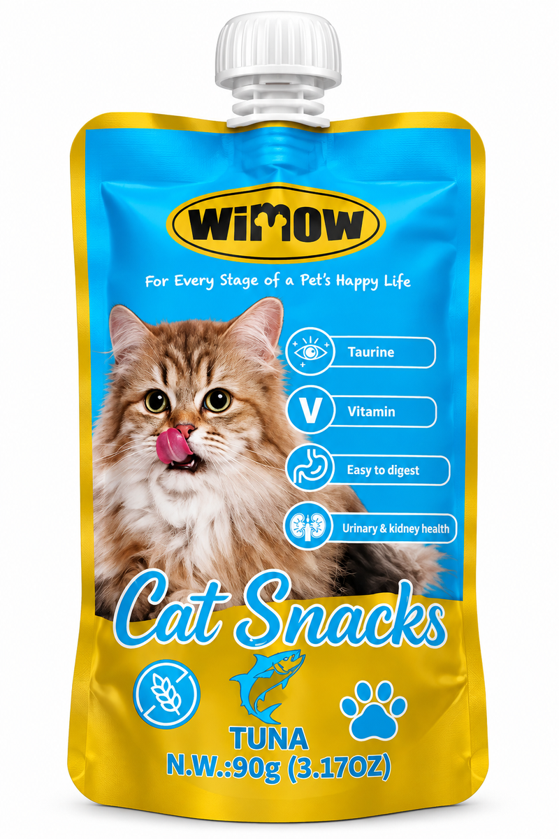 WiMOW Tuna Cat Snacks Meat Past 90g – Grain Free Cat Treats