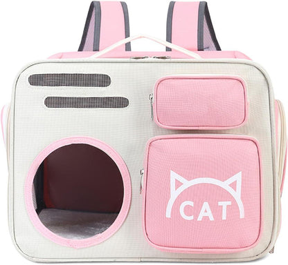 Pet Carriers Kitten Backpack, Pet Backpack Cat Travel Bag, Cute Cat Transport Carrier for Travel, Hiking & Outdoor