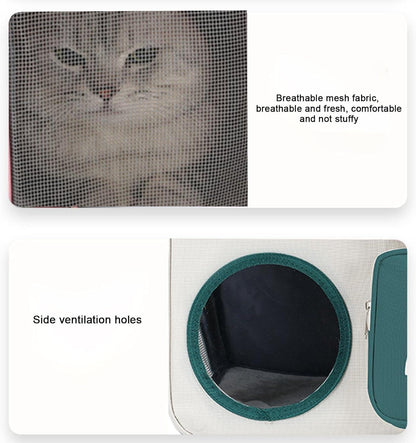Pet Carriers Kitten Backpack, Pet Backpack Cat Travel Bag, Cute Cat Transport Carrier for Travel, Hiking & Outdoor