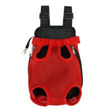 Pet Backpack Adjustable Straps Pet Front Cat Dog Mesh Backpack Pet Shoulders Bag