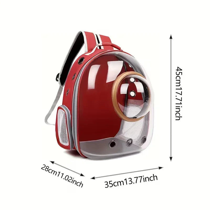 Cat Carrying Bag Space Pet Backpack Breathable Portable Transparent Backpack