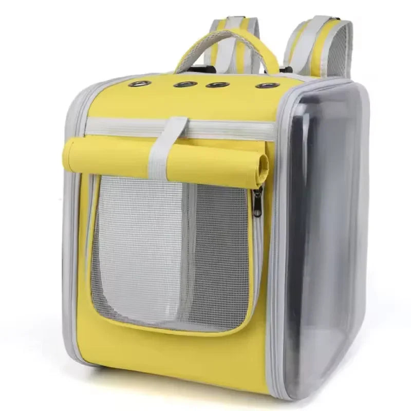 Transparent Plastic Bag Pet Carrier Backpack - Breathable Space Capsule Design for  Cats, Portable Outdoor Travel Bag