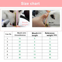 Shulemin Plastic Dog Muzzle,Anti Bite Adjustable Pet Basket Masks,Dogs Training Mouth Cover Mesh Cage