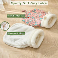 Cat Sleeping Bag for Indoor Cats, Cozy Cat Winter Sleeping Bag, Soft Plush Cat Sack Self Warming Cat Bed Cave, Covered Cat Tunnel Warm Sleeping Bags Bed for Cats Kittens (Random Color, 13.4x21.3in)