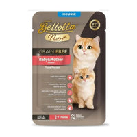 Bellotta Nutri Plus, Grain Free Pouch Baby, & Mother Tuna Mousse, 70g