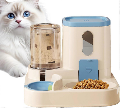 Convenient Pet Food Water Dispenser Large Capacity Feeder Automatic Gravity Cat Dog Food Bowl