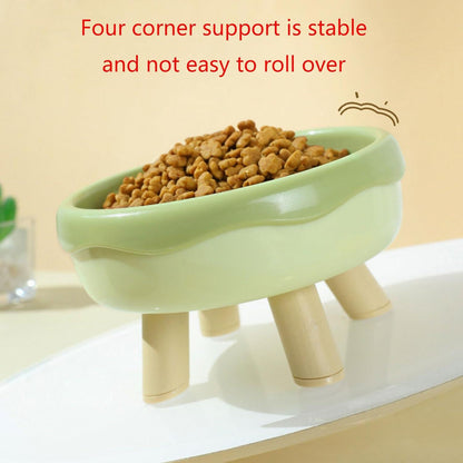 Pet Food Feeders and Waterer Raised Cats Anti-overturning Bowl Pet Bowl Tableware Raised Bowl Accessories