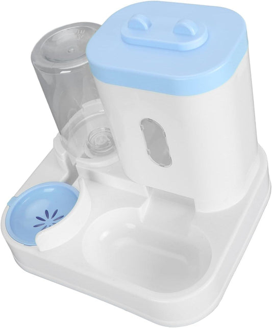 Convenient Pet Food Water Dispenser Large Capacity Feeder Automatic Gravity Cat Dog Food Bowl
