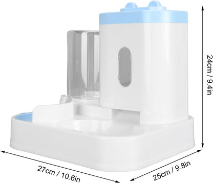 Convenient Pet Food Water Dispenser Large Capacity Feeder Automatic Gravity Cat Dog Food Bowl